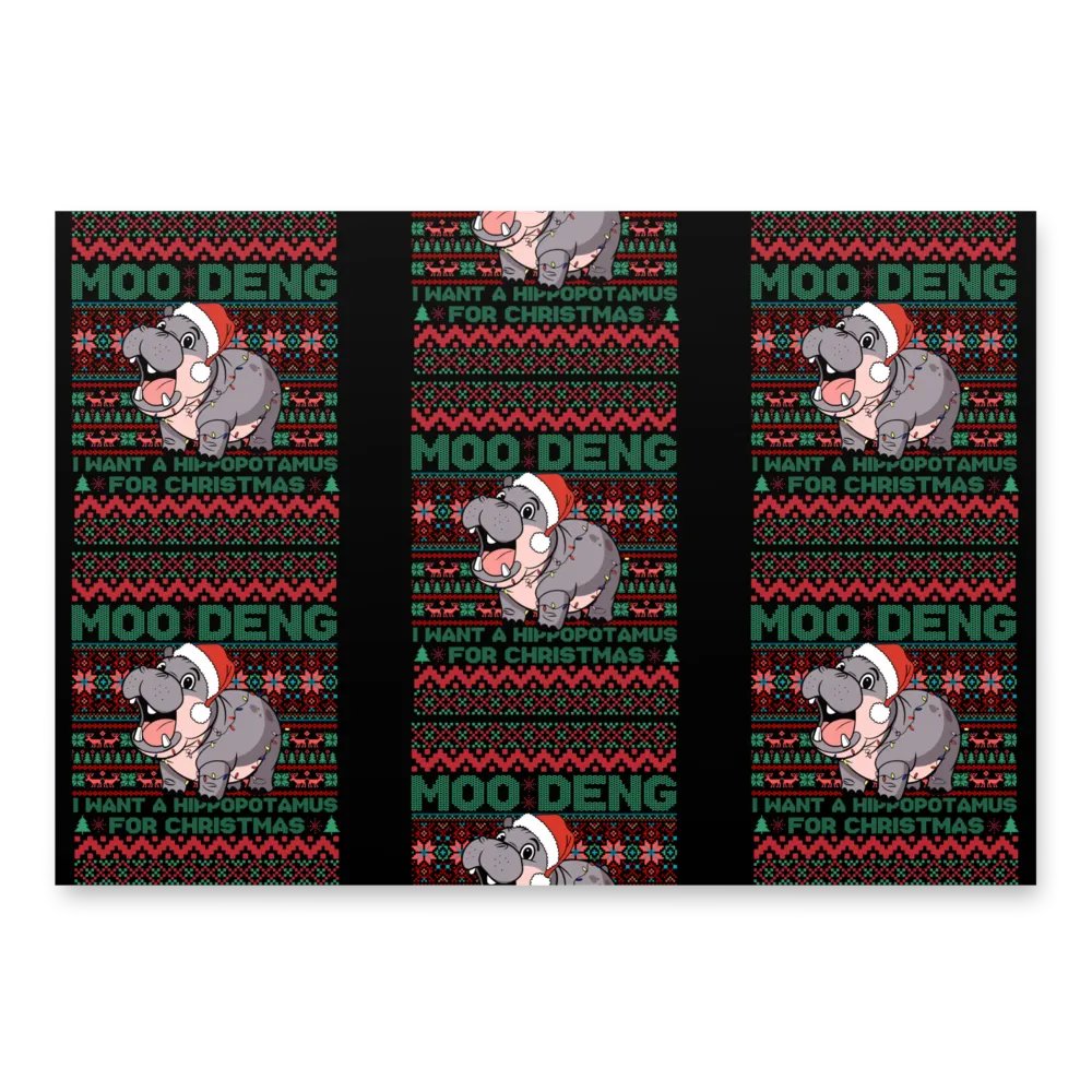 Hippo Wrapping Paper product image (2)