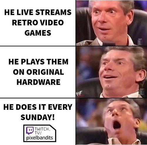 Come join me live NOW if you want to support a middle aged nerdy father of three who:

Plays retro video games (Fear Effect t...