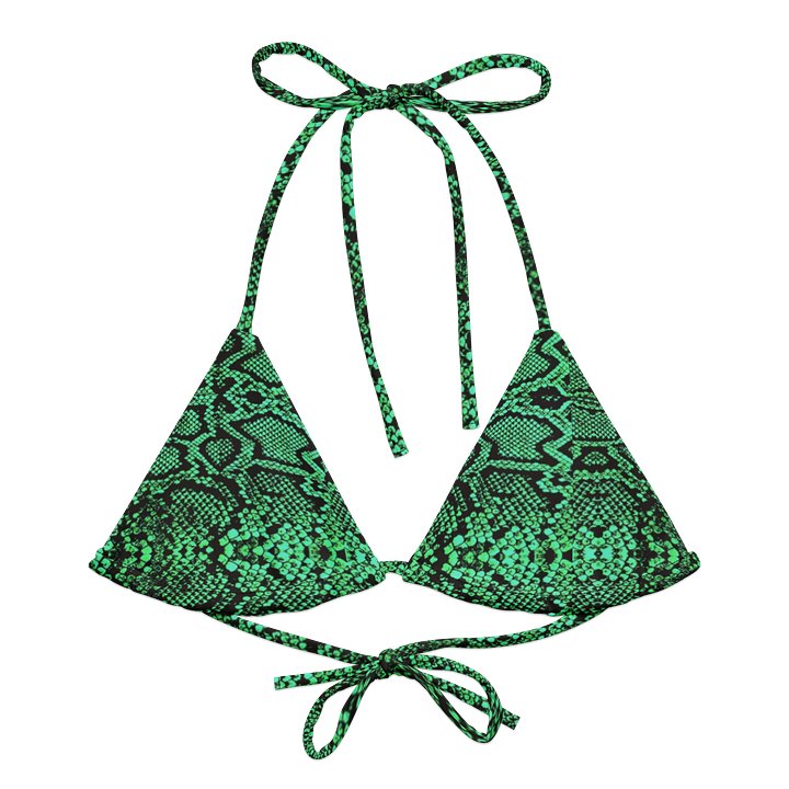 GEL Snakeskin Print String Bikini Top product image (1)
