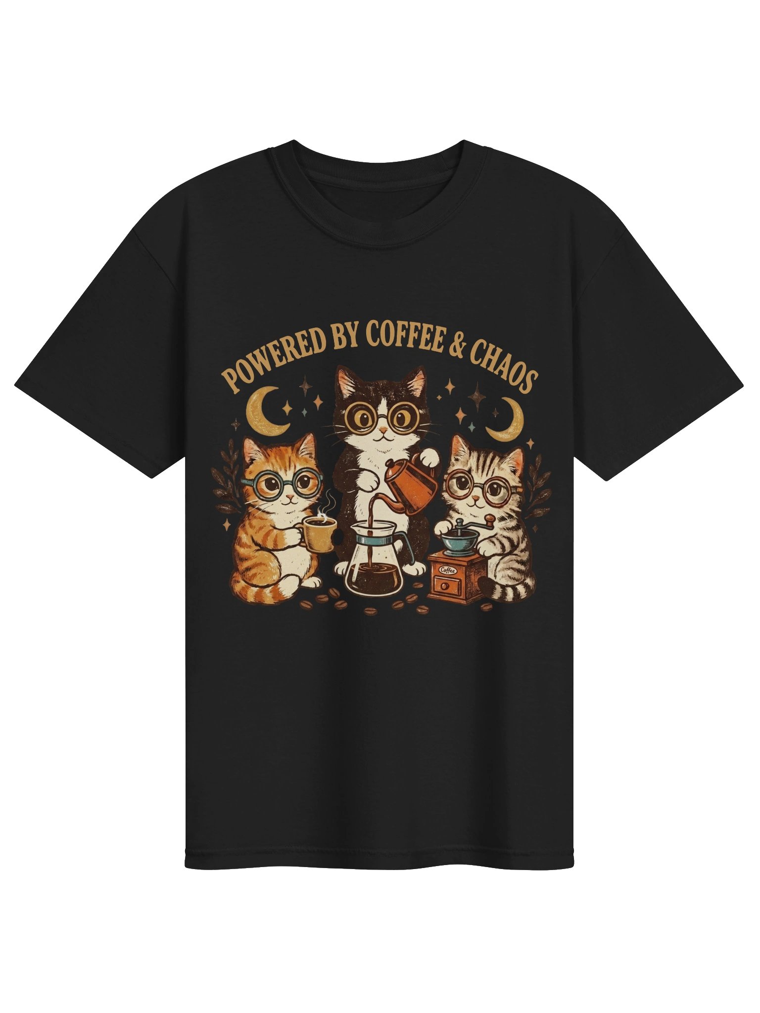 Coffee & Chaos Cats T-Shirt product image (1)