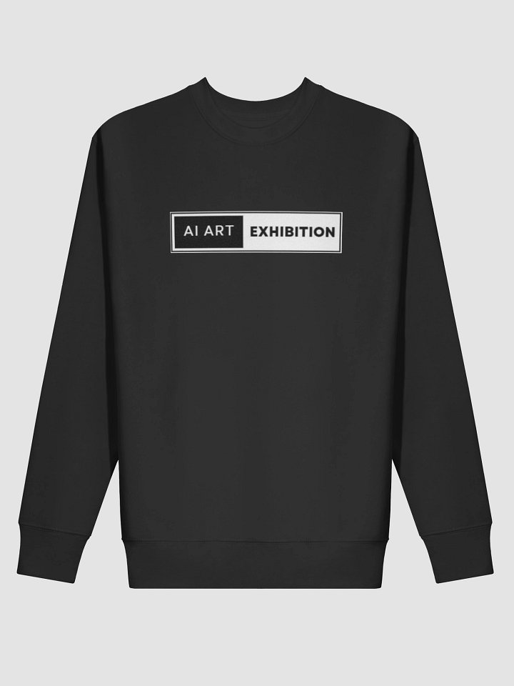 "AI ART EXHIBITION BOX LOGO" premium sweatshirt product image (1)