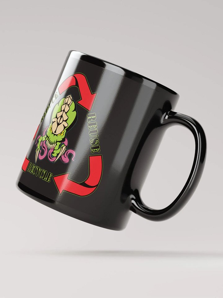 Biomass Reduce Reuse Recycle Mug (Black) [L] product image (2)