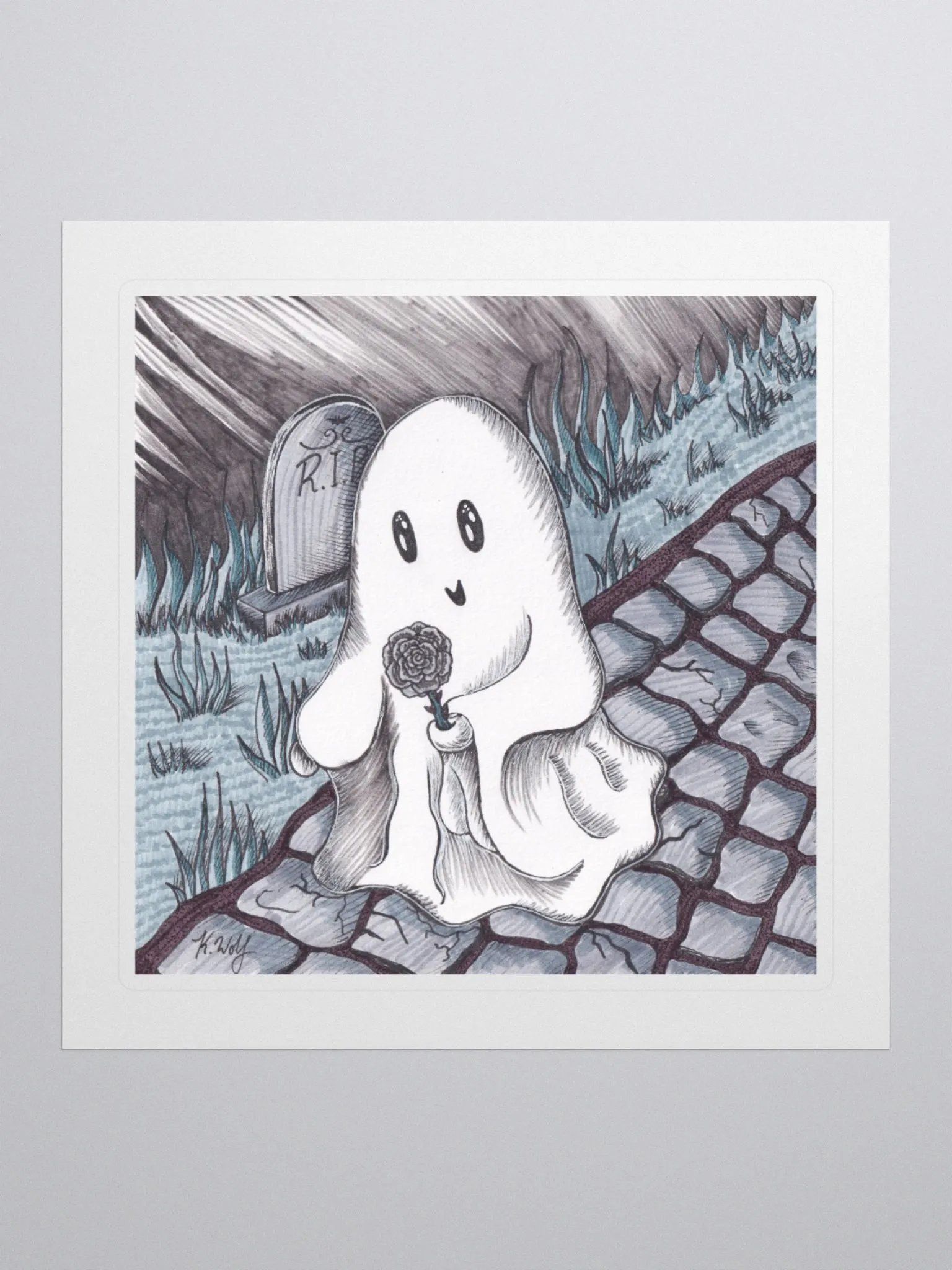 Rose Ghost Stickers product image (1)