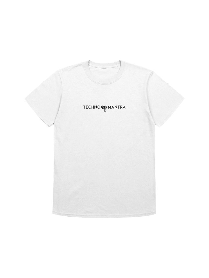 Techno Mantra Black Logo 1 Unisex T-shirt product image (1)