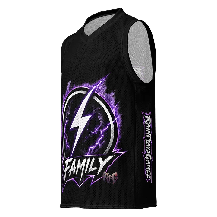 Family Lightning All‑Over Basketball Jersey — Rain Plays Gamez product image (1)