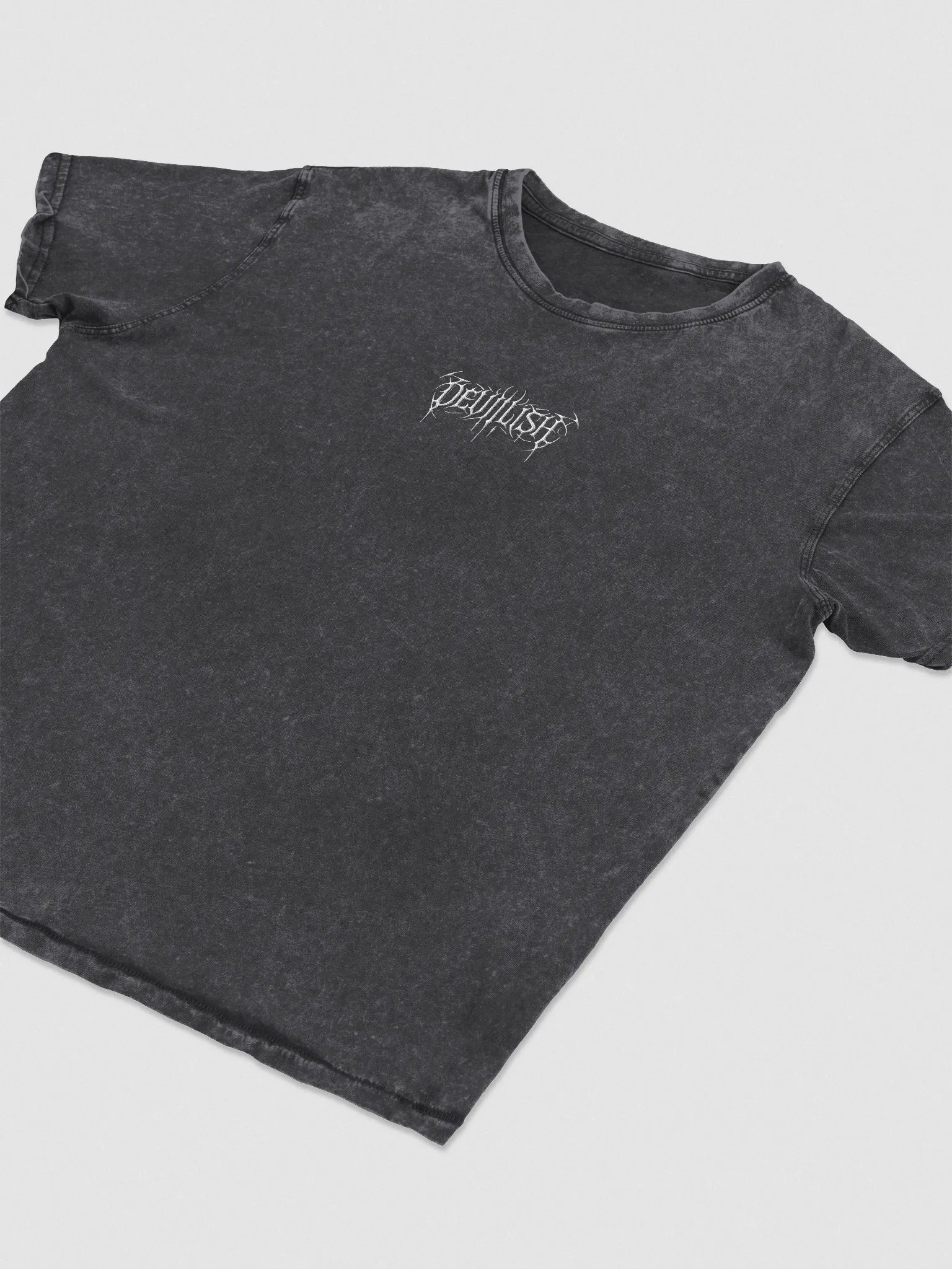 Devilish Embroidered Stone Washed Tee product image (2)