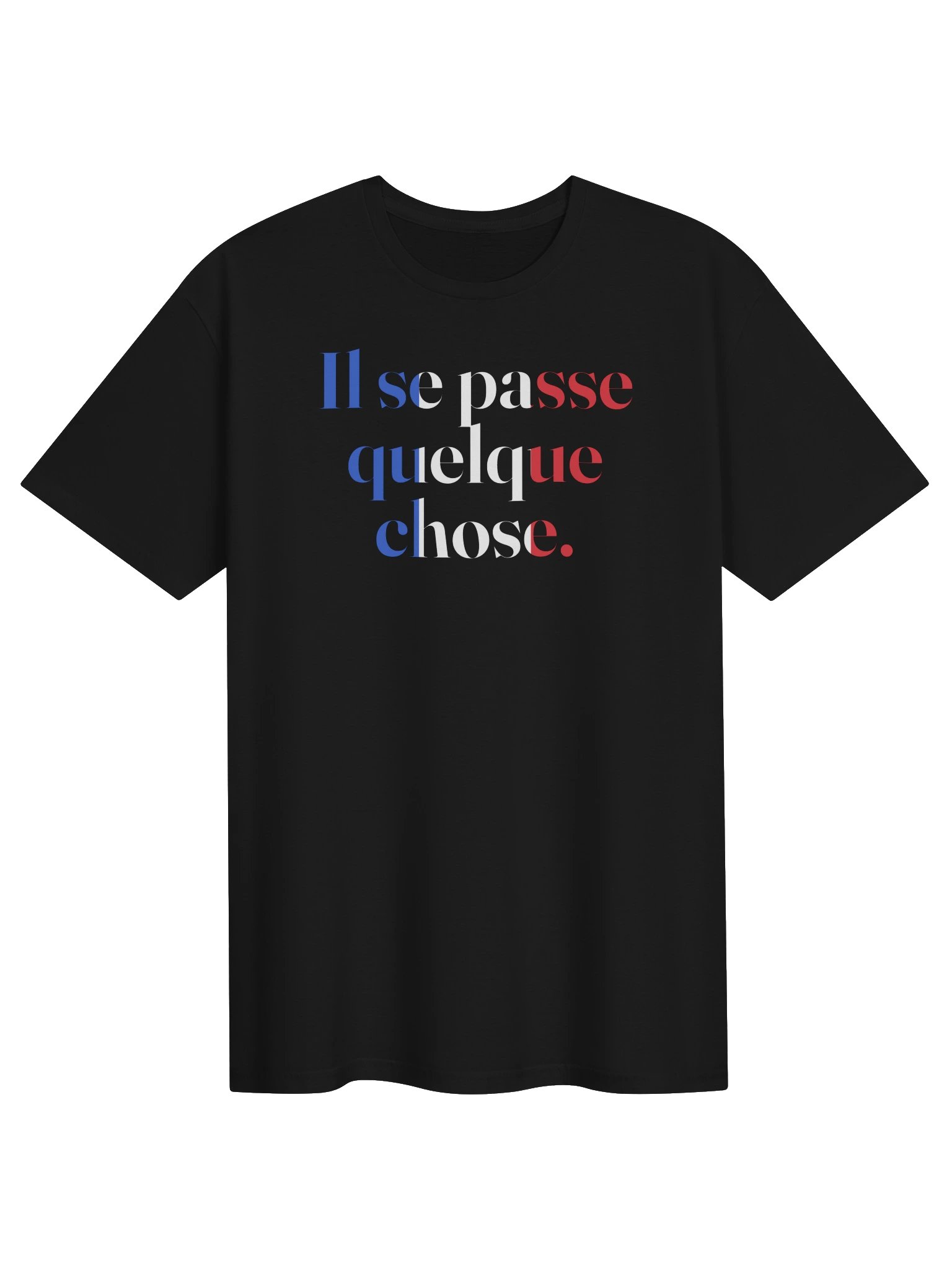 T-shirt « La phrase » — tricolore · nuit product image (1)