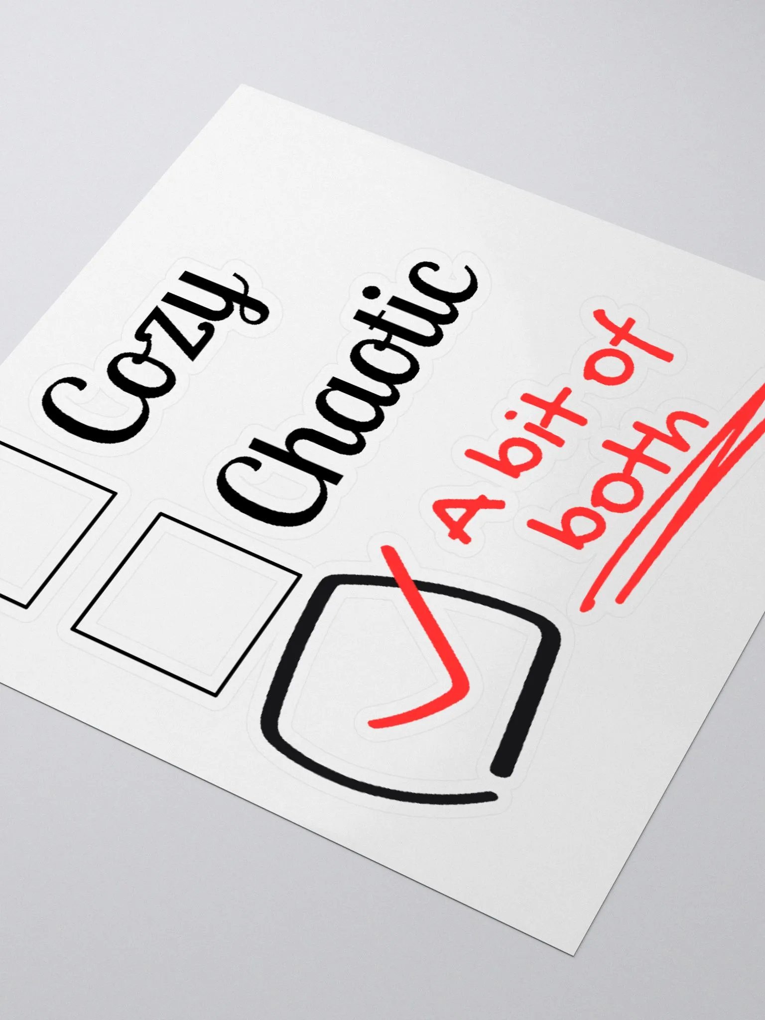 Cozy v. Chaotic Sticker product image (3)