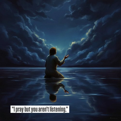 Nobody blames the ocean when someone drowns. 🌊☁️🌑

Jesus,
​I want to be heard, but the world is too busy.
I want to be positi...