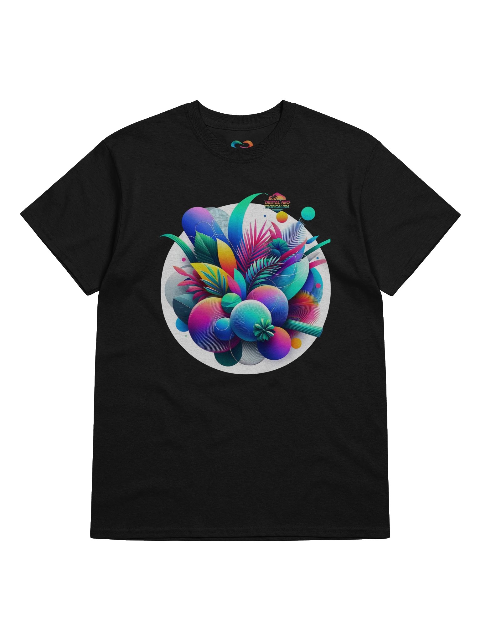 CNX Core Chest Unisex Tee — Digital Neo Tropicalism 003 product image (1)