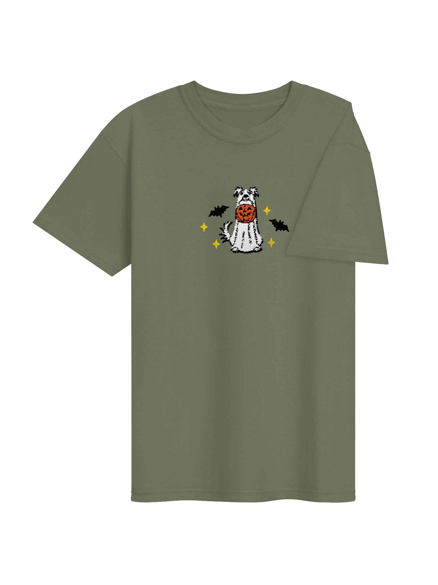 Halloween Borzoi(White) Embroidered T-Shirt product image (12)