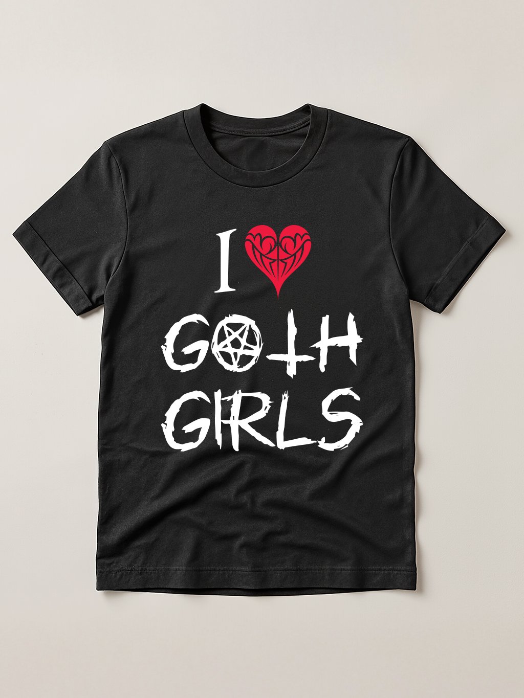 I Love Goth Girls Funny Gothic Aesthetic T-Shirt product image (1)