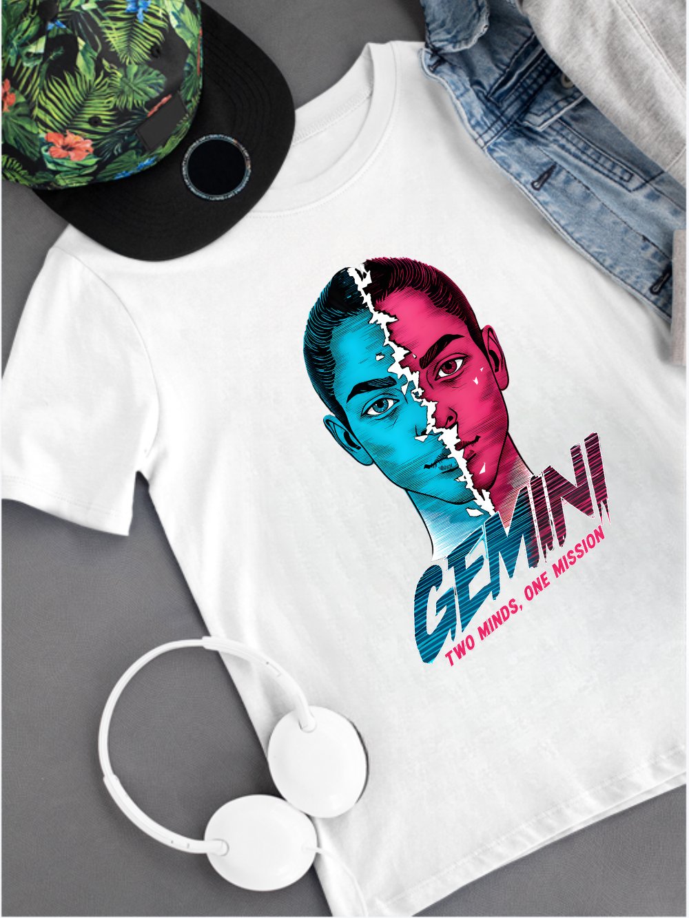 Gemini Two Minds Mens T-Shirt product image (2)