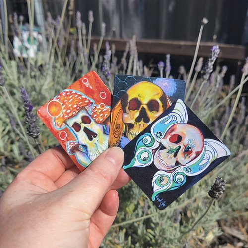 Skull Stickers are live and available on my website 😉 Grab them individually or in a pack.

Nicolejemart.com