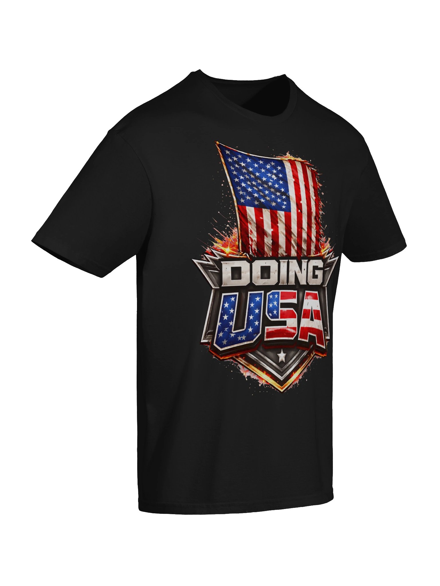Doing USA Patriotic Flag Tee - Front Printed product image (6)