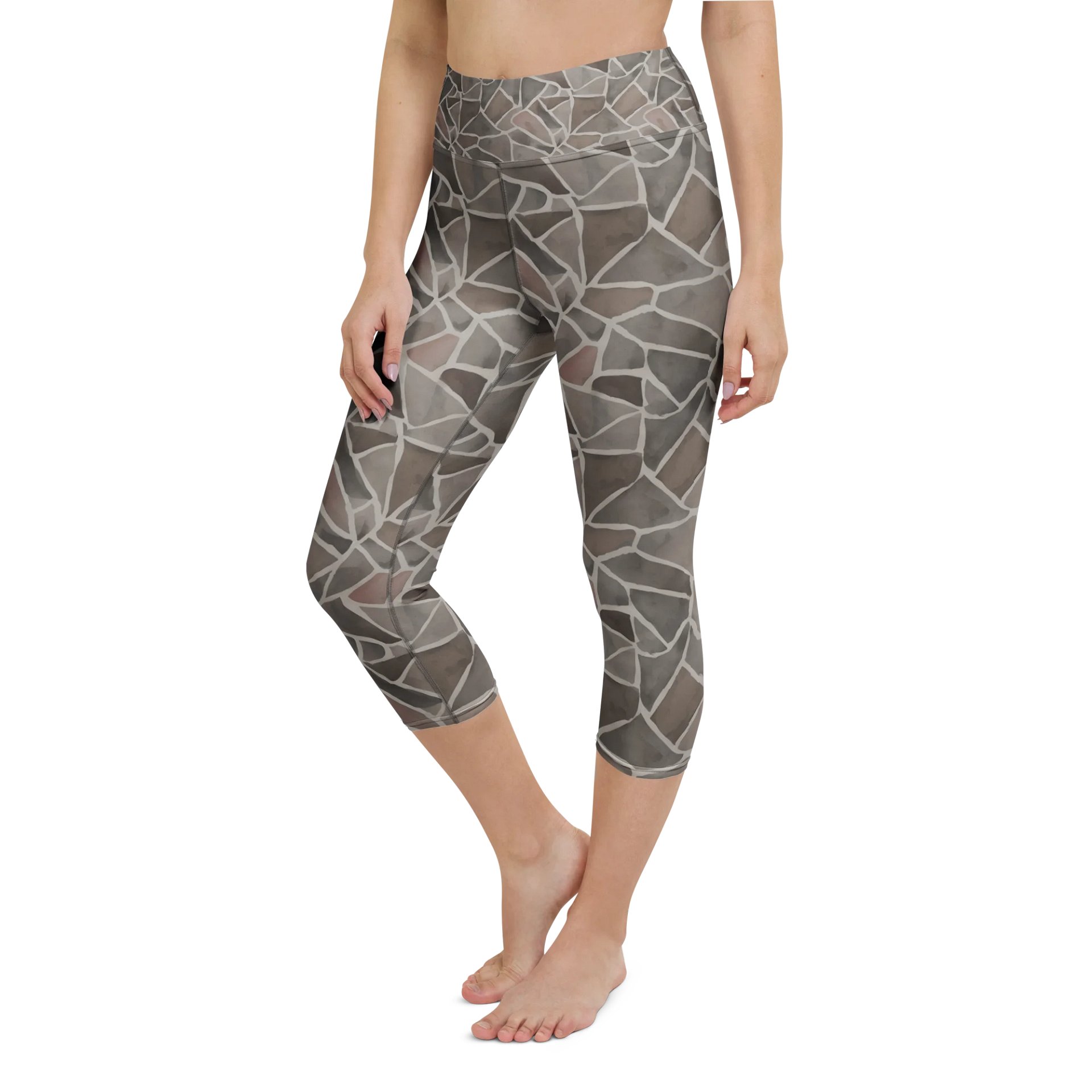 Rock Pattern Capri Leggings product image (6)