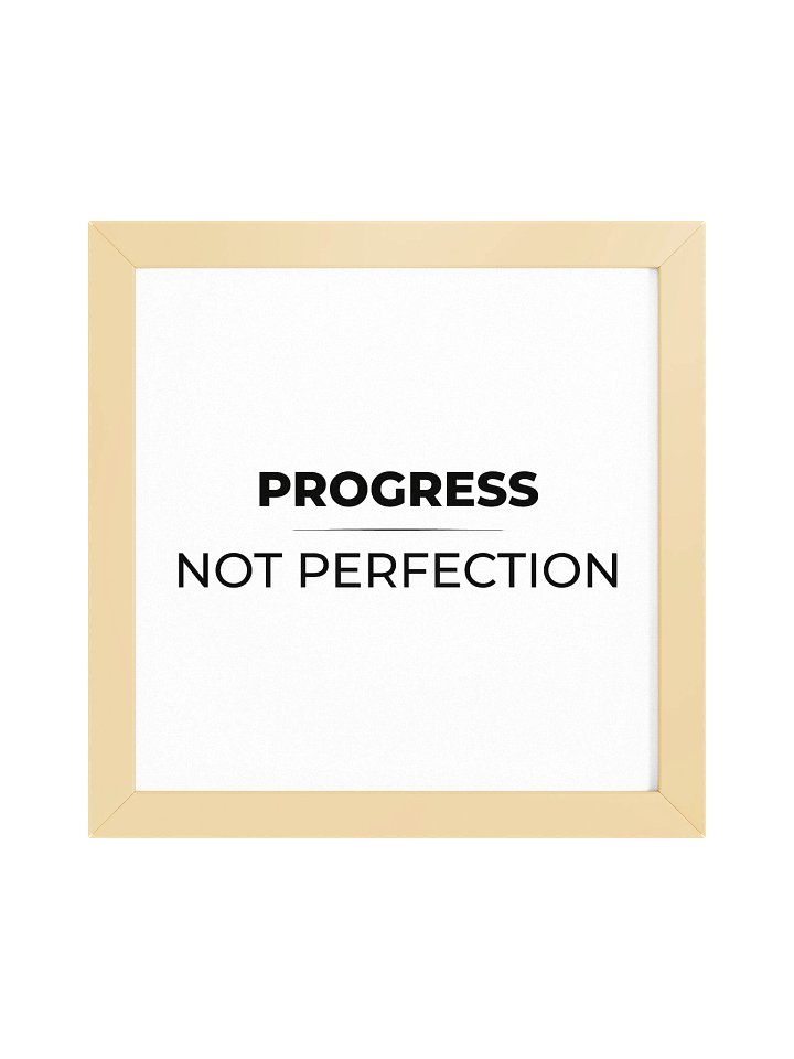 Framed Reminder - Progress. Not Perfection - Oak product image (2)