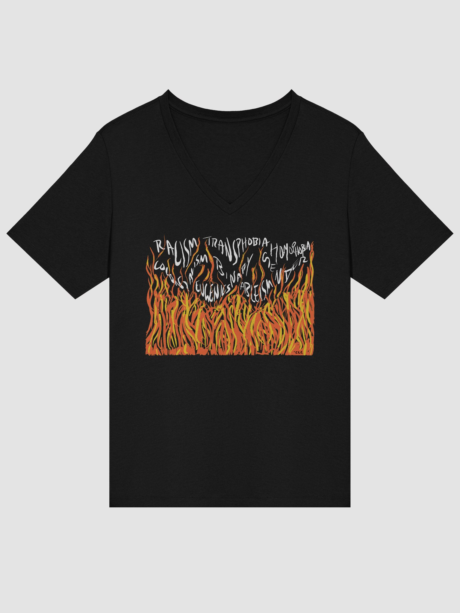Burn The Big Ones Down V-Neck tee product image (10)