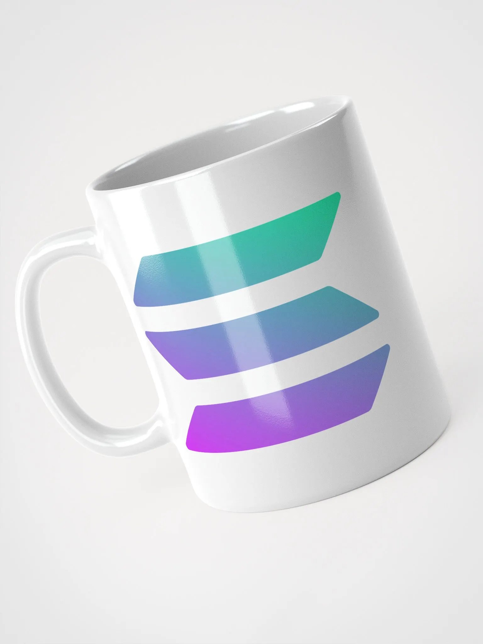Solana Logo White Glossy Mug product image (6)