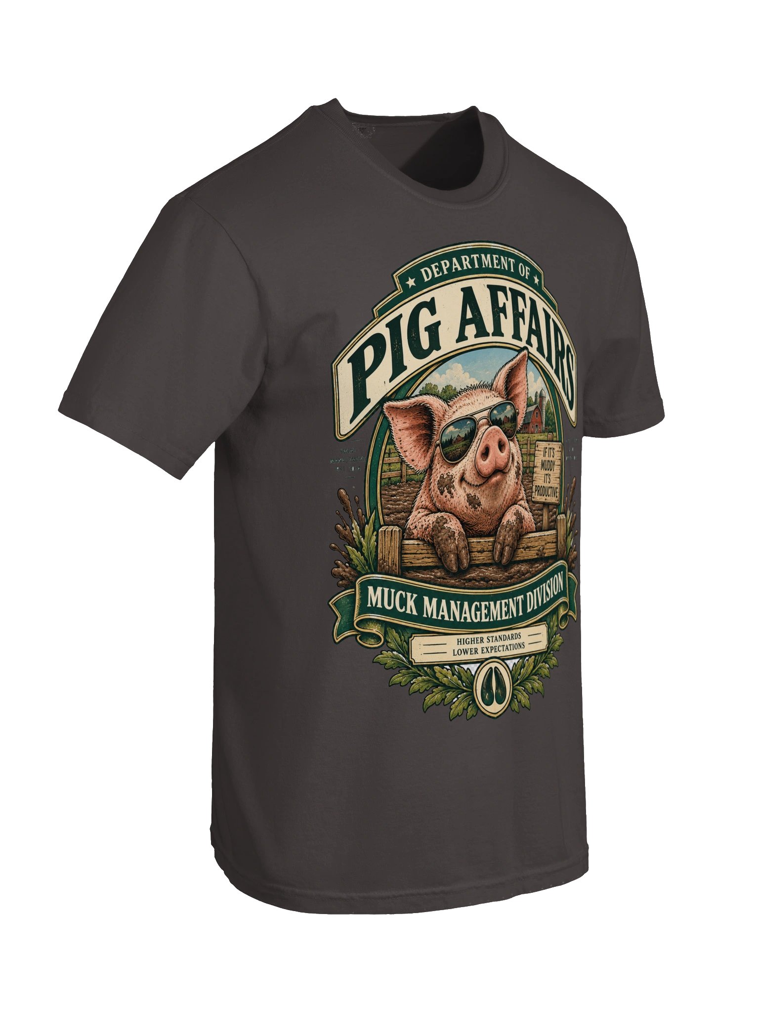 Department of Pig Affairs Heavyweight Tee product image (77)