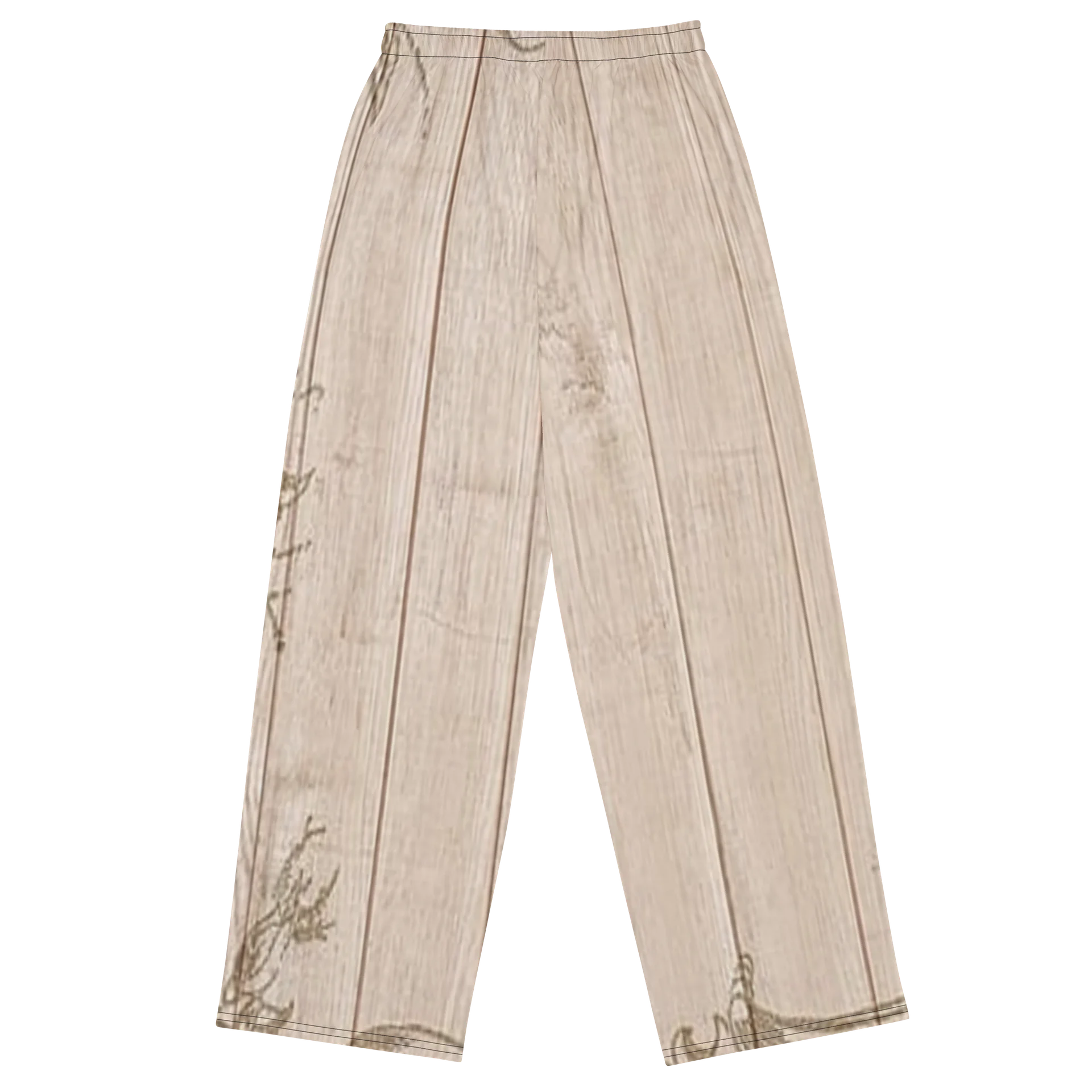 "Cedar" Rustic Wood Plank Wide-Leg Pants product image (2)