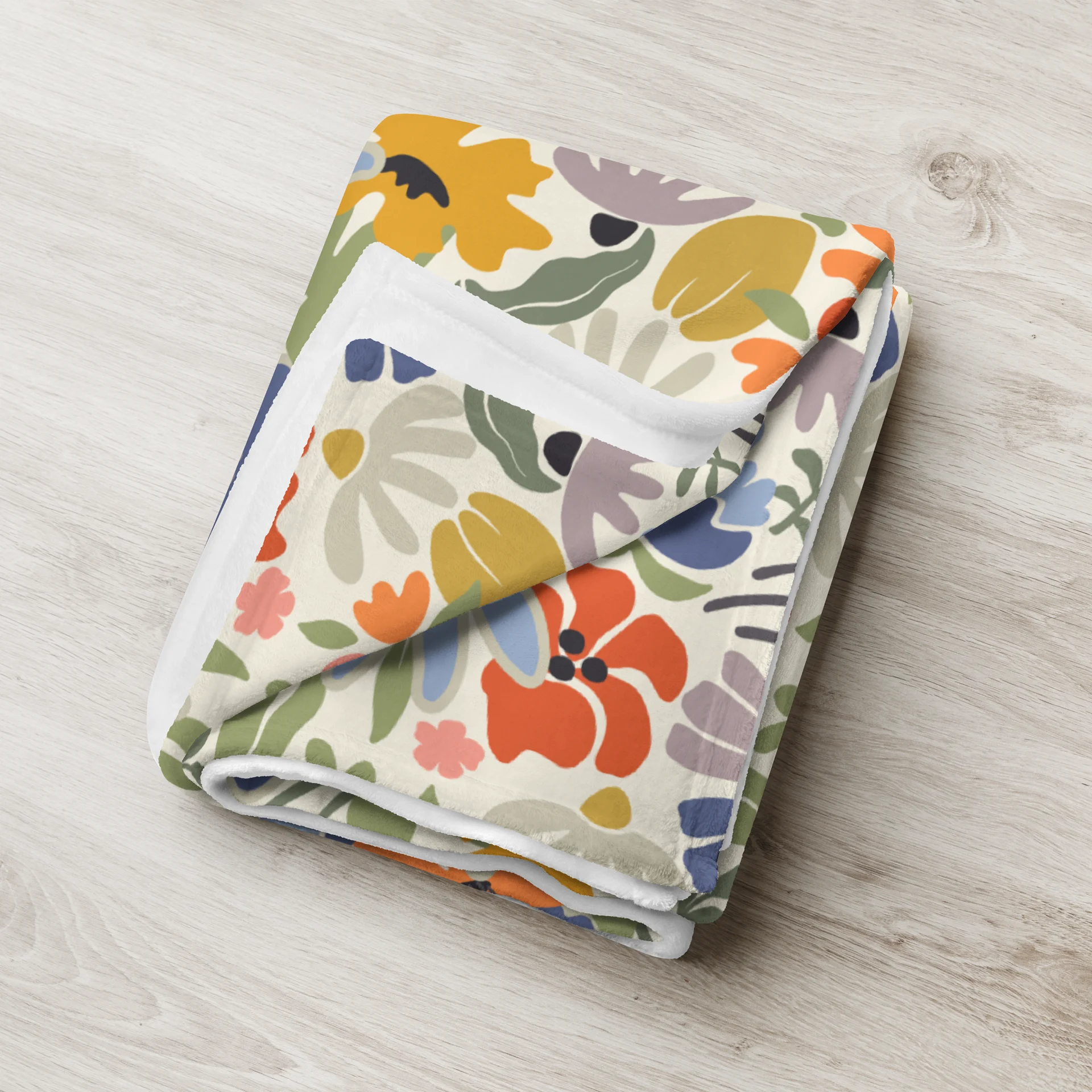 Vibrant Floral Design Throw Blanket for Home Comfort product image (3)
