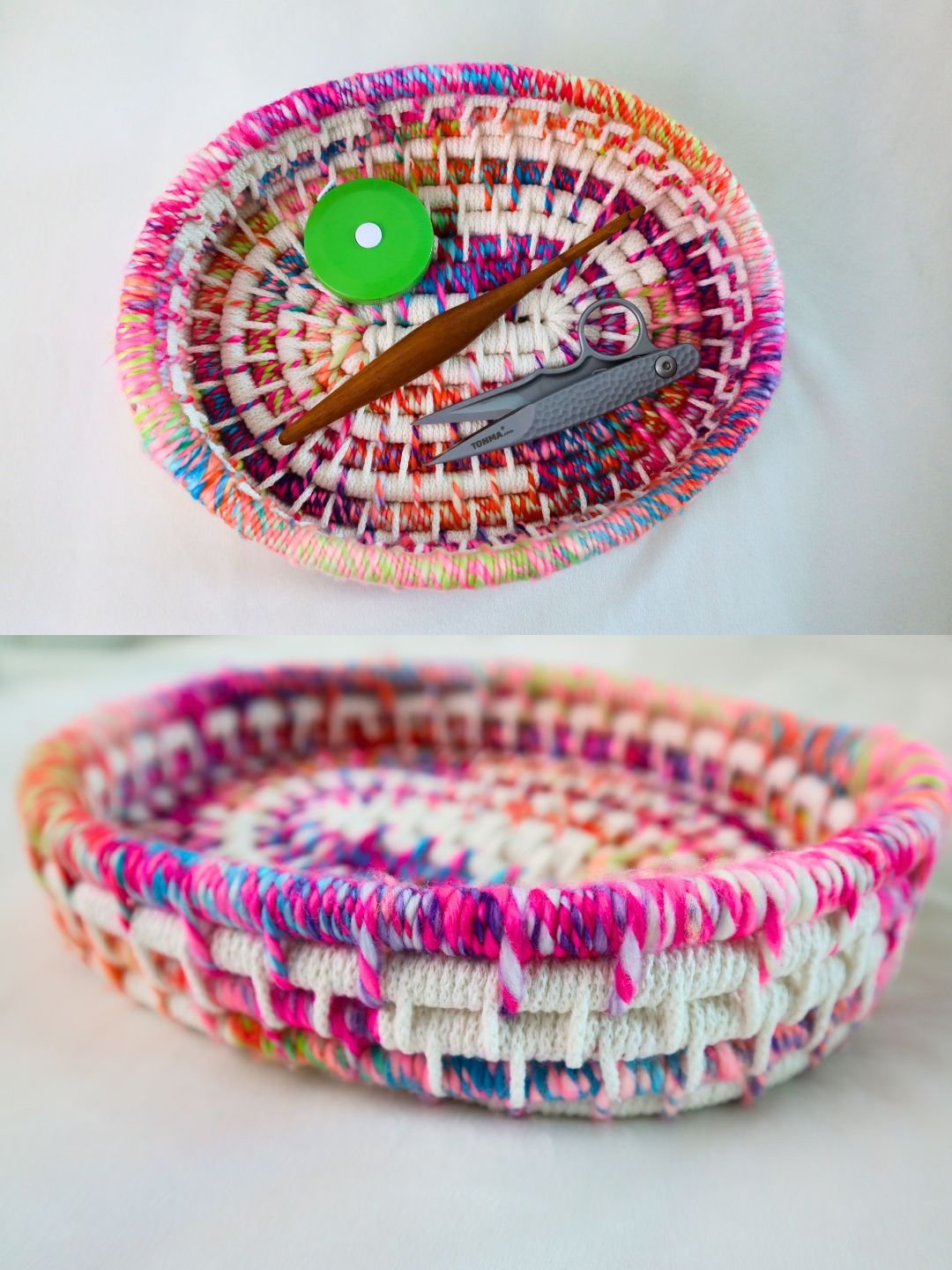 Oval Coiled Basket Tray (Digital PDF Pattern) product image (3)
