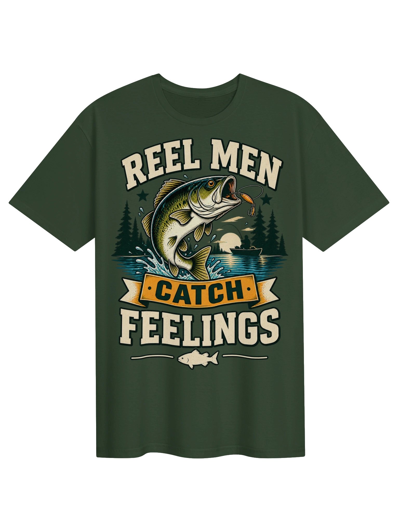 Reel Men Catch Feelings T-shirt product image (11)