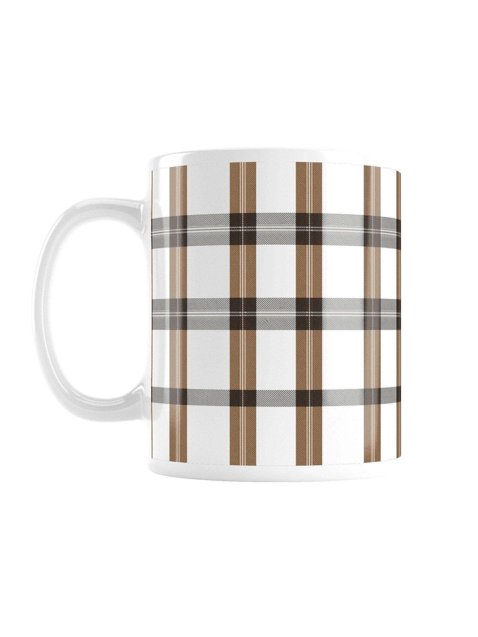 Refined Tartan And Black plaid Ceramic Mug product image (1)