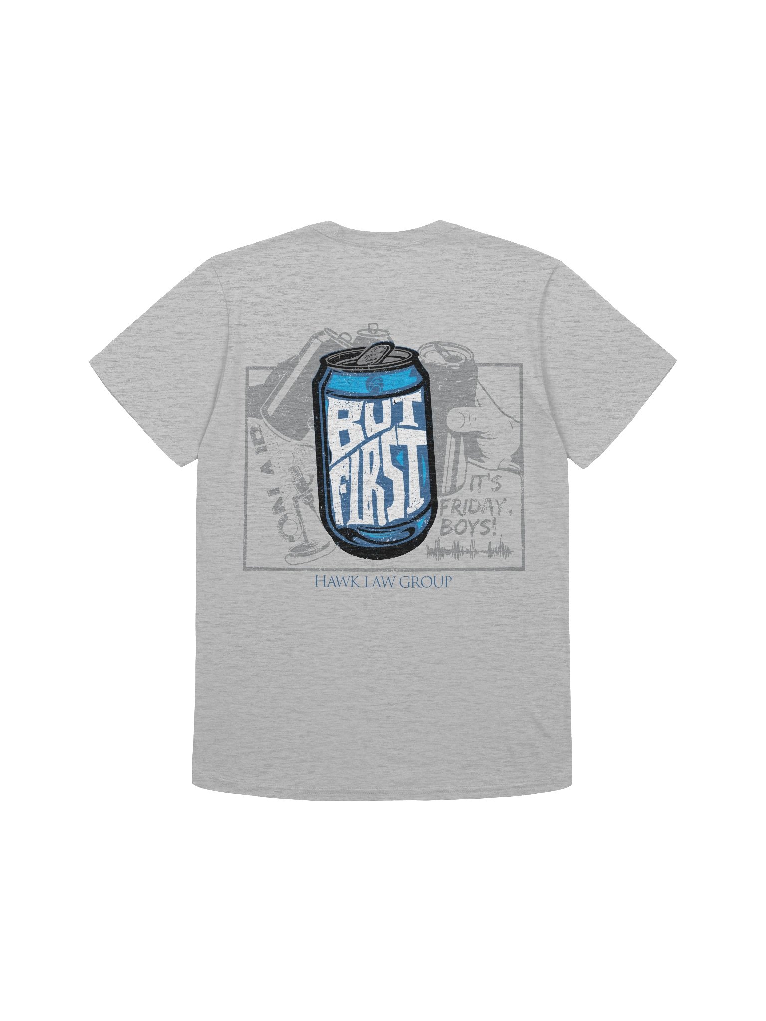 But First Unisex T-Shirt - Sport Gray product image (2)