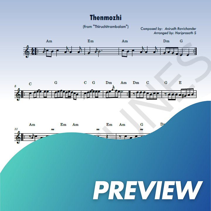 Thenmozhi - Keyboard Sheet Music product image (1)