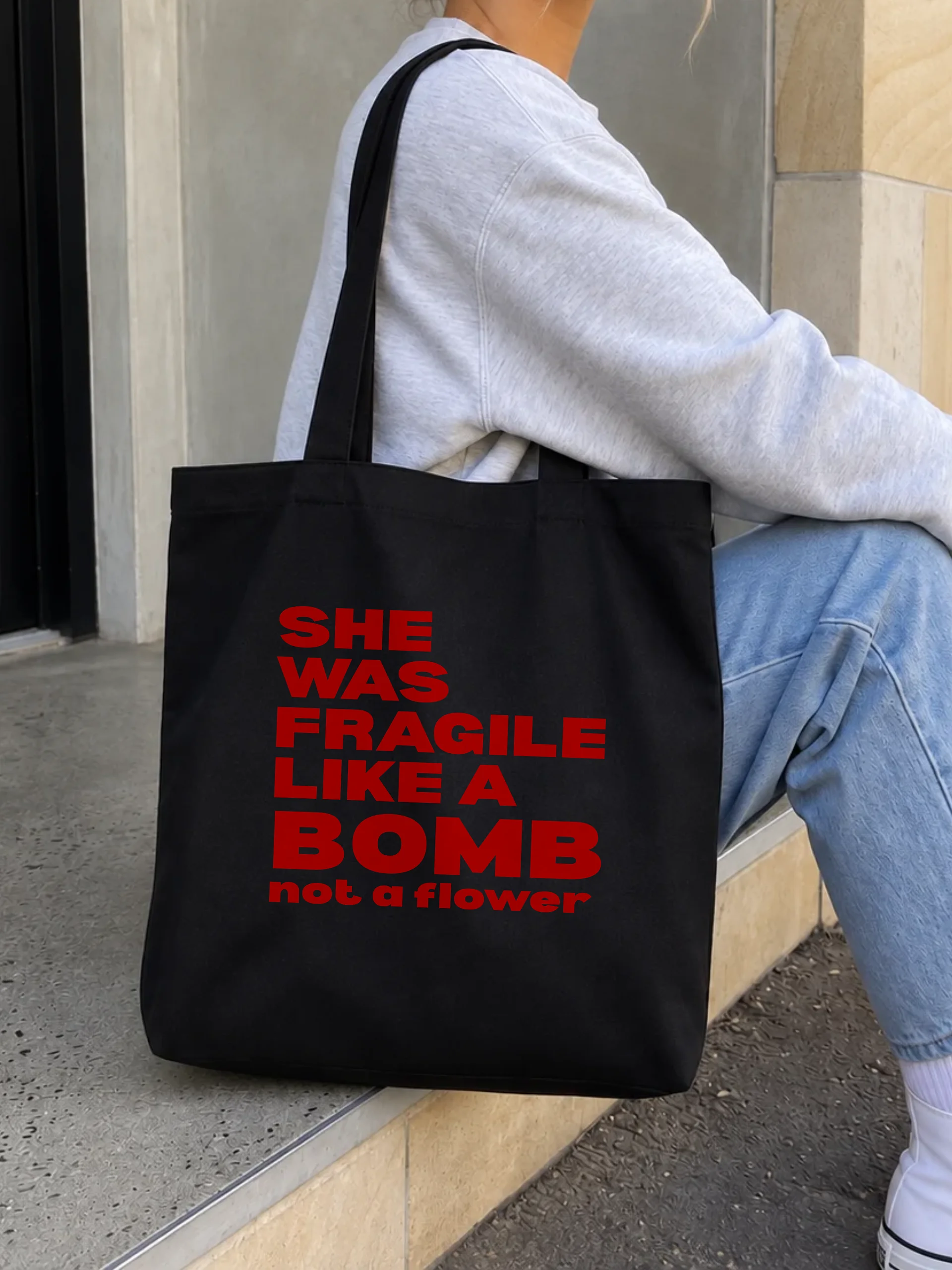 She Was Fragile Like A Bomb Tote Bag product image (1)