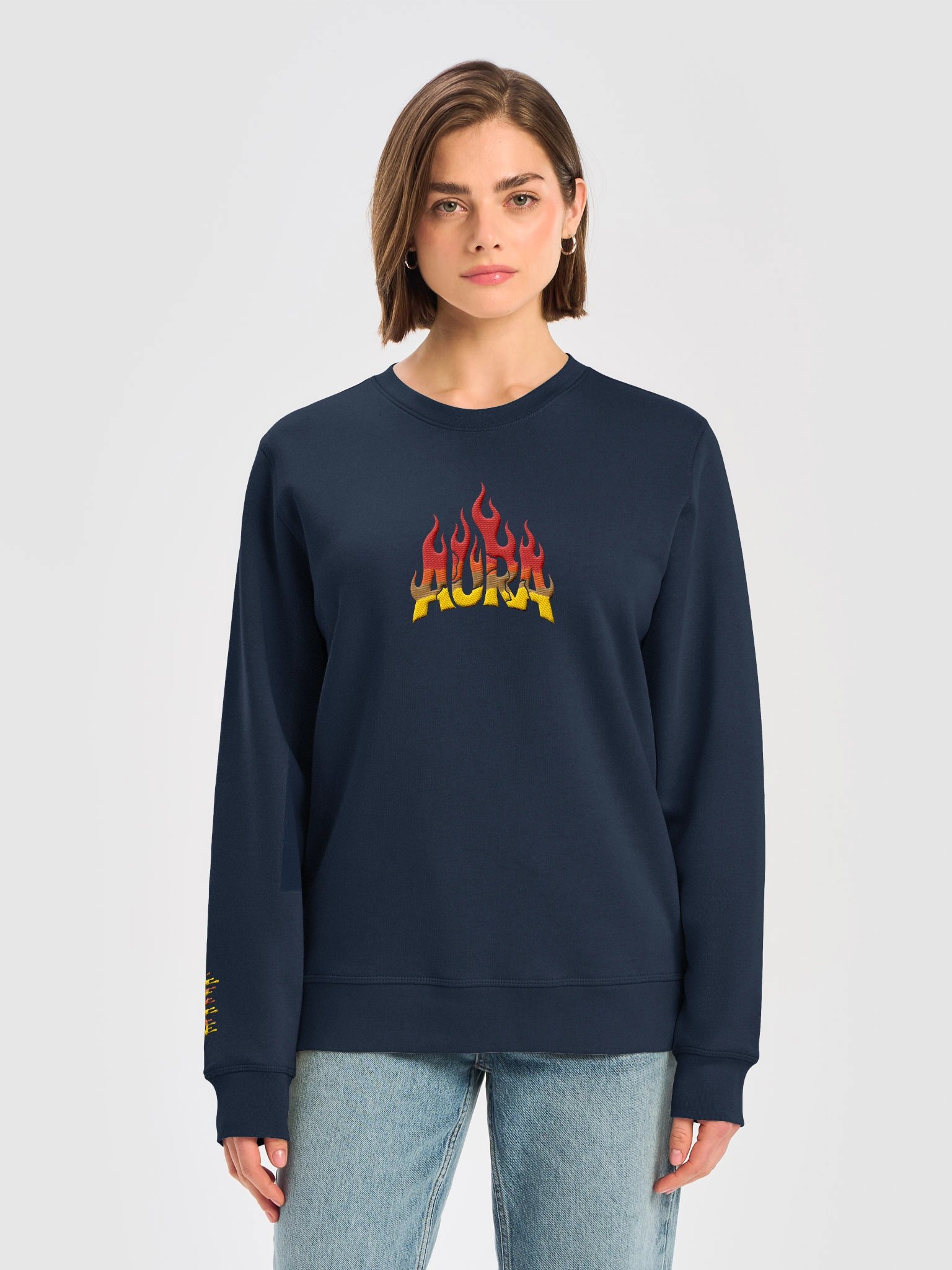 Flame AURA Unisex Organic Sweatshirt product image (5)