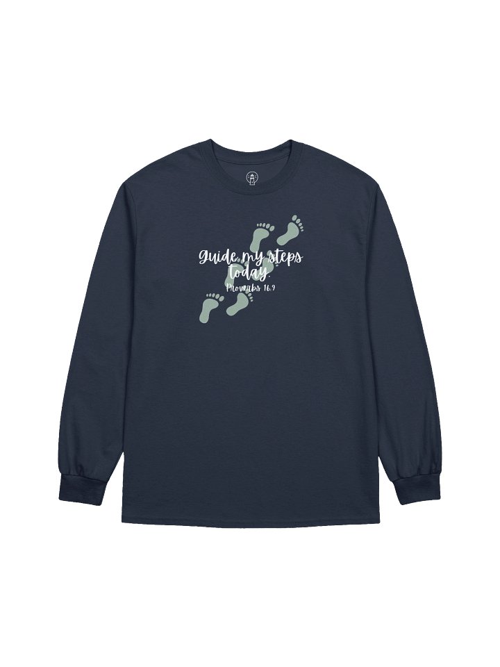 Guide My Steps Today — Dark Long Sleeve Tee product image (2)