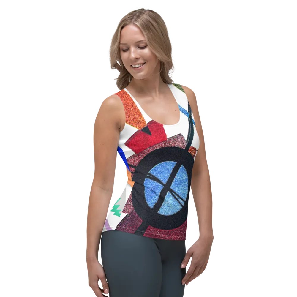 Abstract Lithographic Pattern Design Tank Top - V1 product image (4)