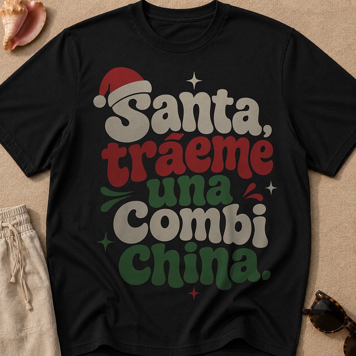 Santa Tráeme un Combi China Camiseta Unisex product image (1)