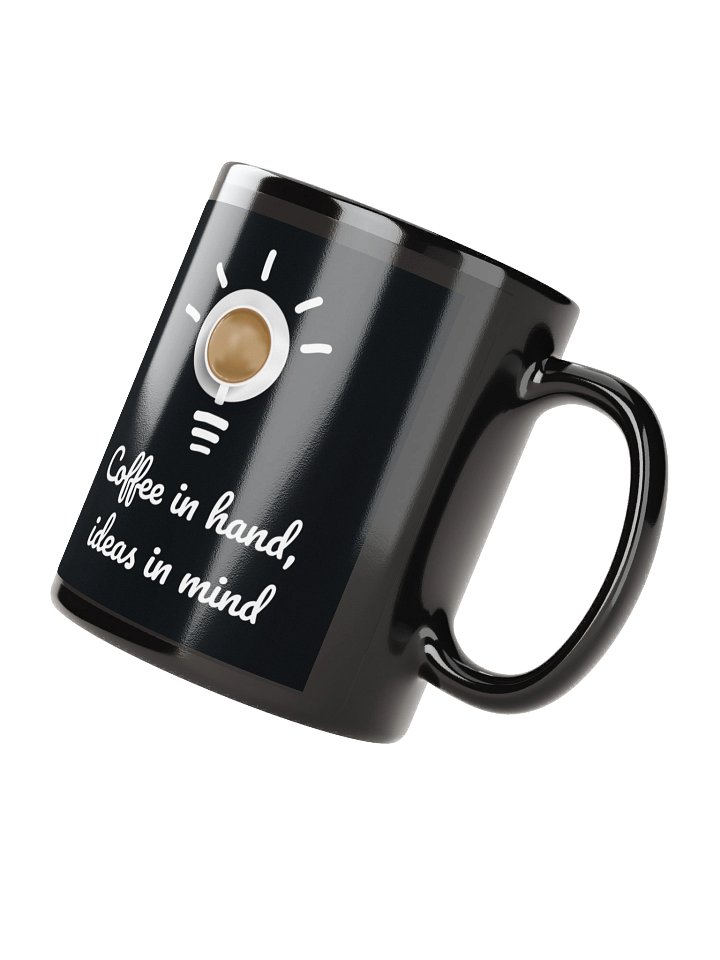 “Coffee in hand, ideas in mind” Mug – Funny Coffee Cup for Creative Minds, Engineers, and Programmers product image (2)