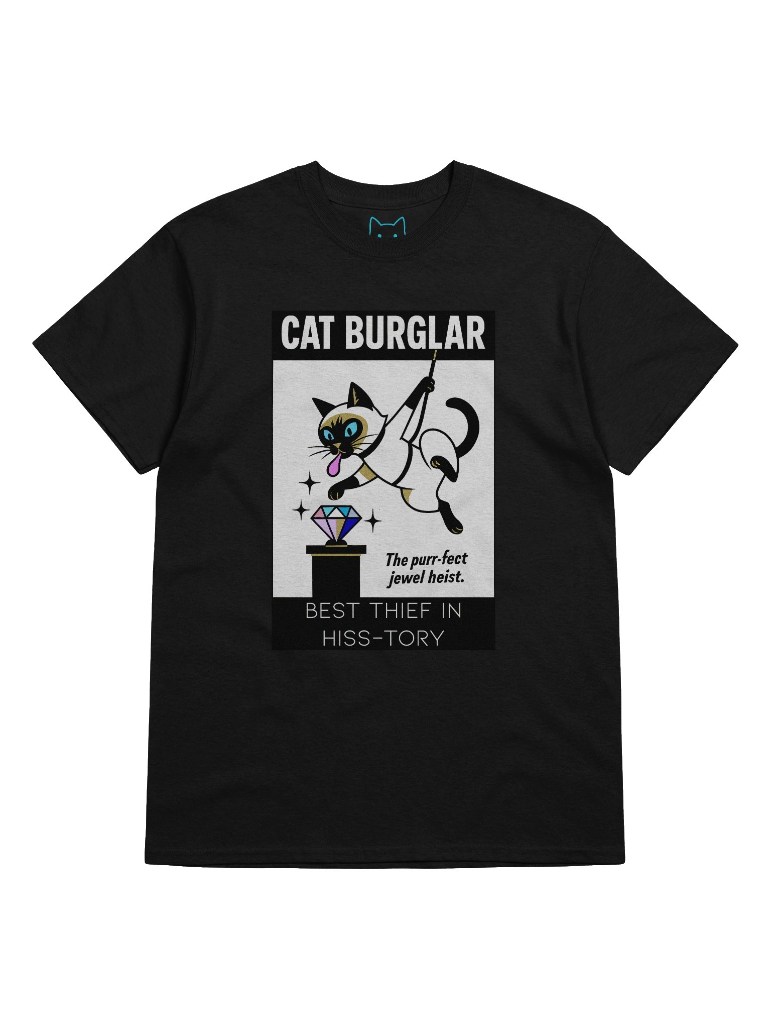 Cat Burglar Purr-fect Jewel Heist Boxy Fit Unisex T-Shirt product image (39)