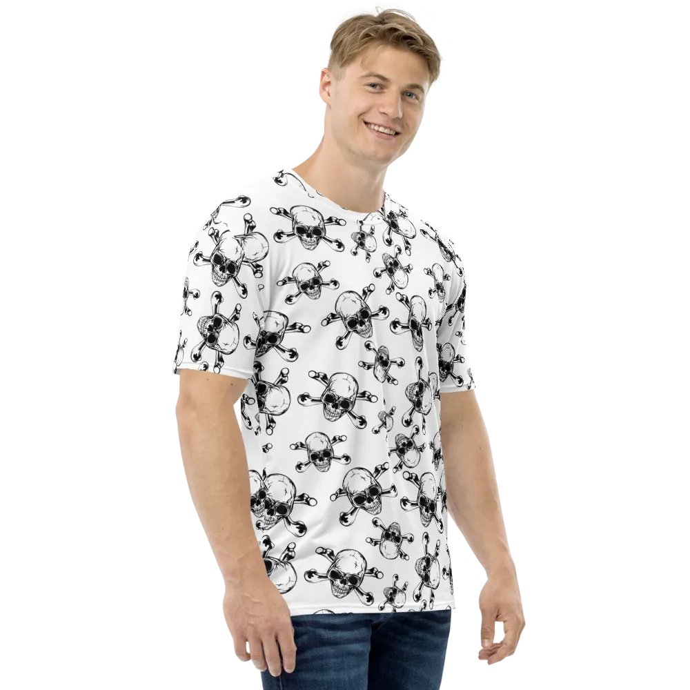 Skull & Bones - White - All-Over Print Crew Neck T-Shirt product image (7)