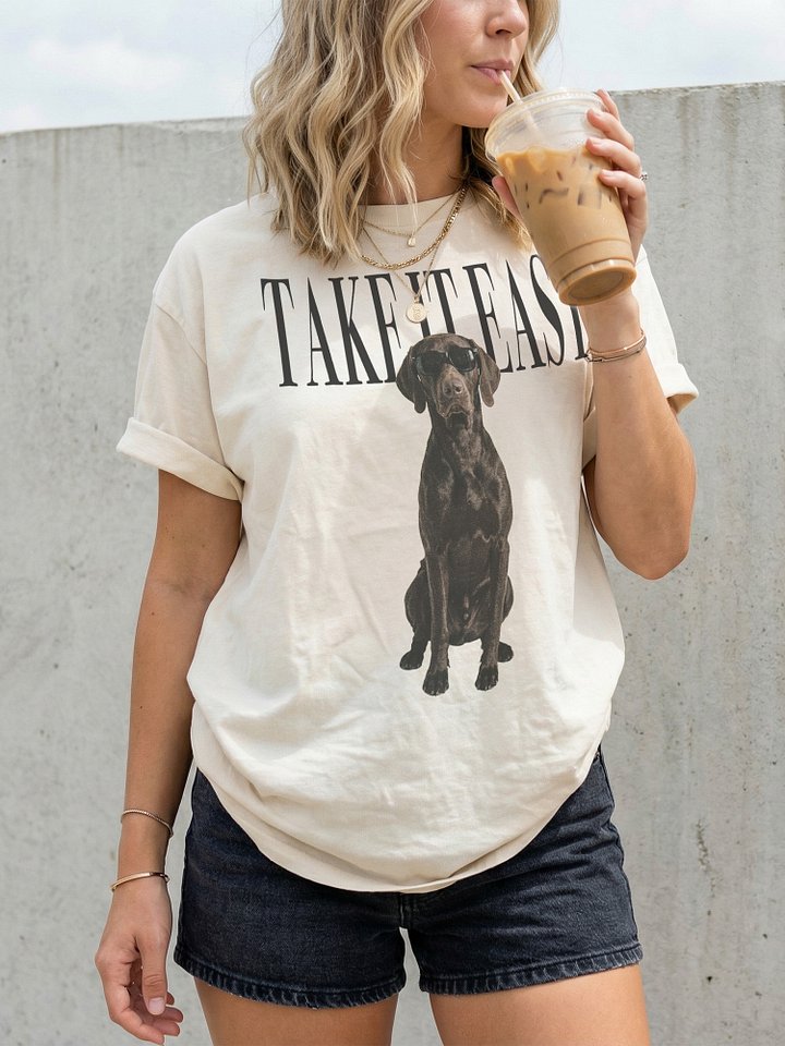 Take It Easy '90s Pop Vintage-Style T-Shirt for German Shorthaired Pointer(Liver) Owners product image (2)