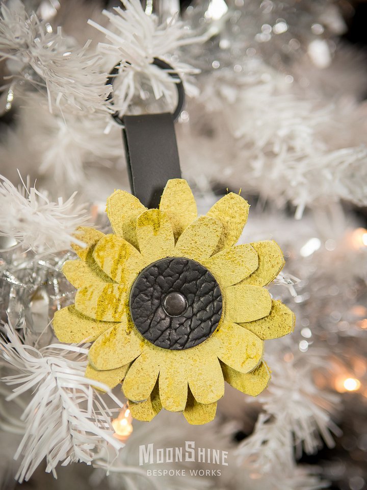 Hair on Hide Sunflower Charm product image (2)