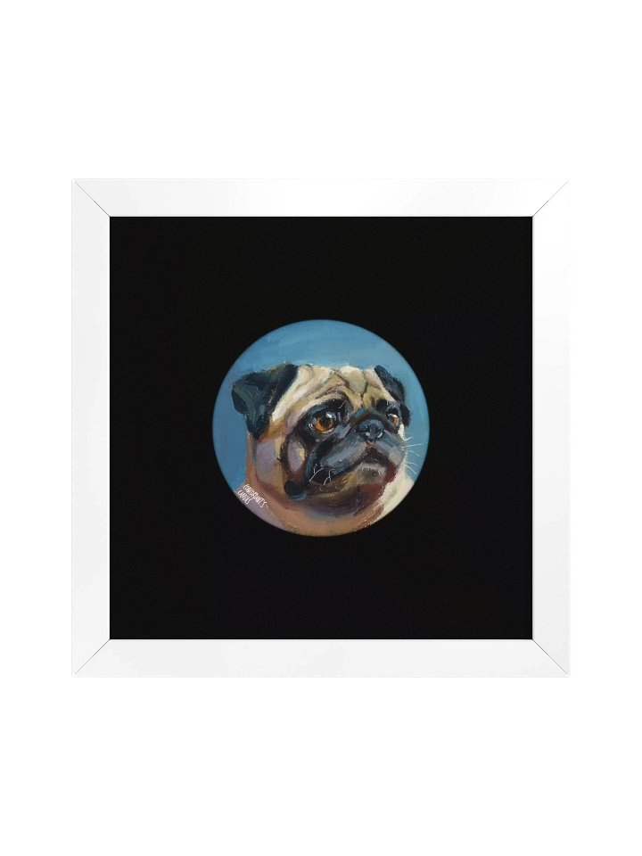 Framed Pug Print - Painted Live 1/19/2026 product image (3)