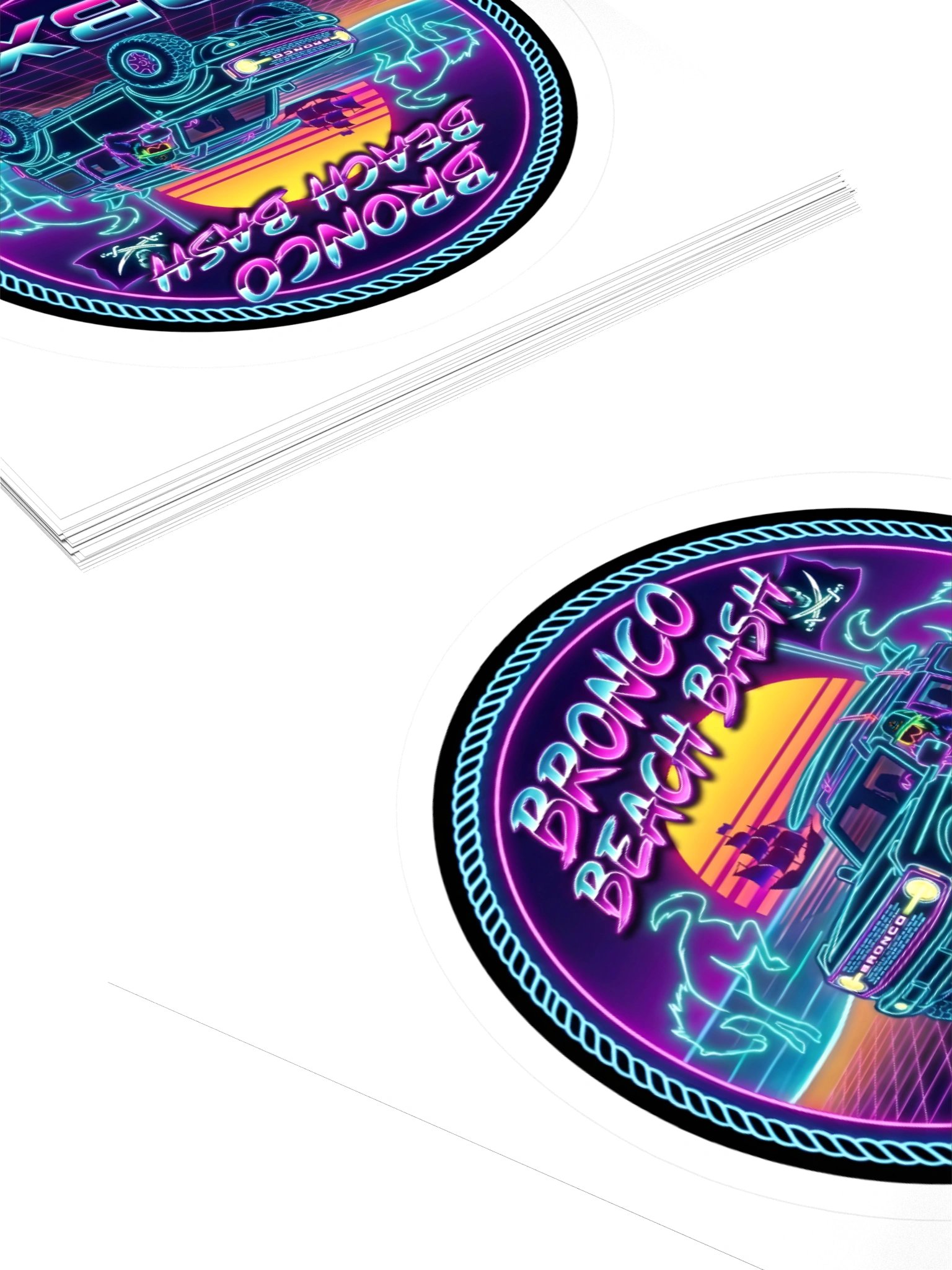 2026 Bronco Beach Bash OBX / Destination Bigfoot Bronco Collab Kiss Cut Sticker (Multiple Sizes Available) product image (10)