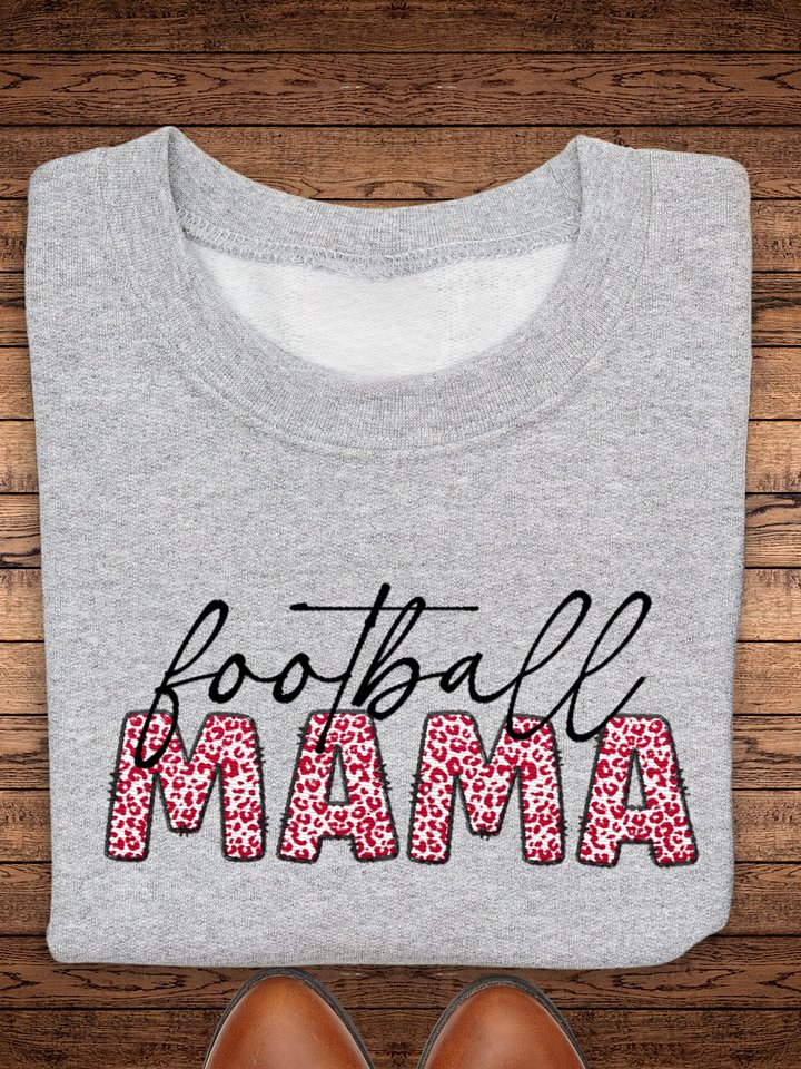 Embroidered Football MAMA Sweatshirt product image (1)