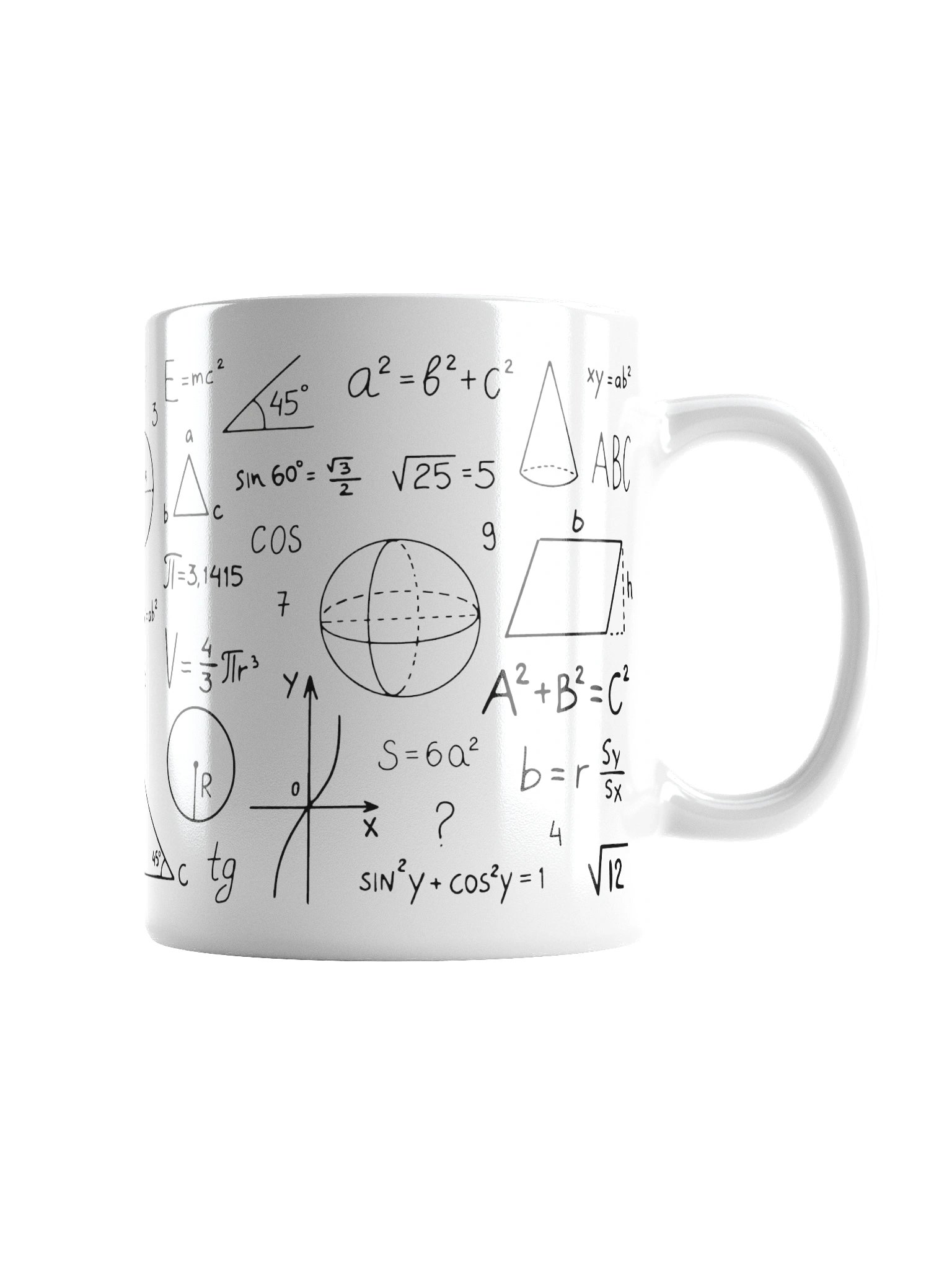 “Mathematical Formulas” Mug – Geek & Science Edition product image (2)