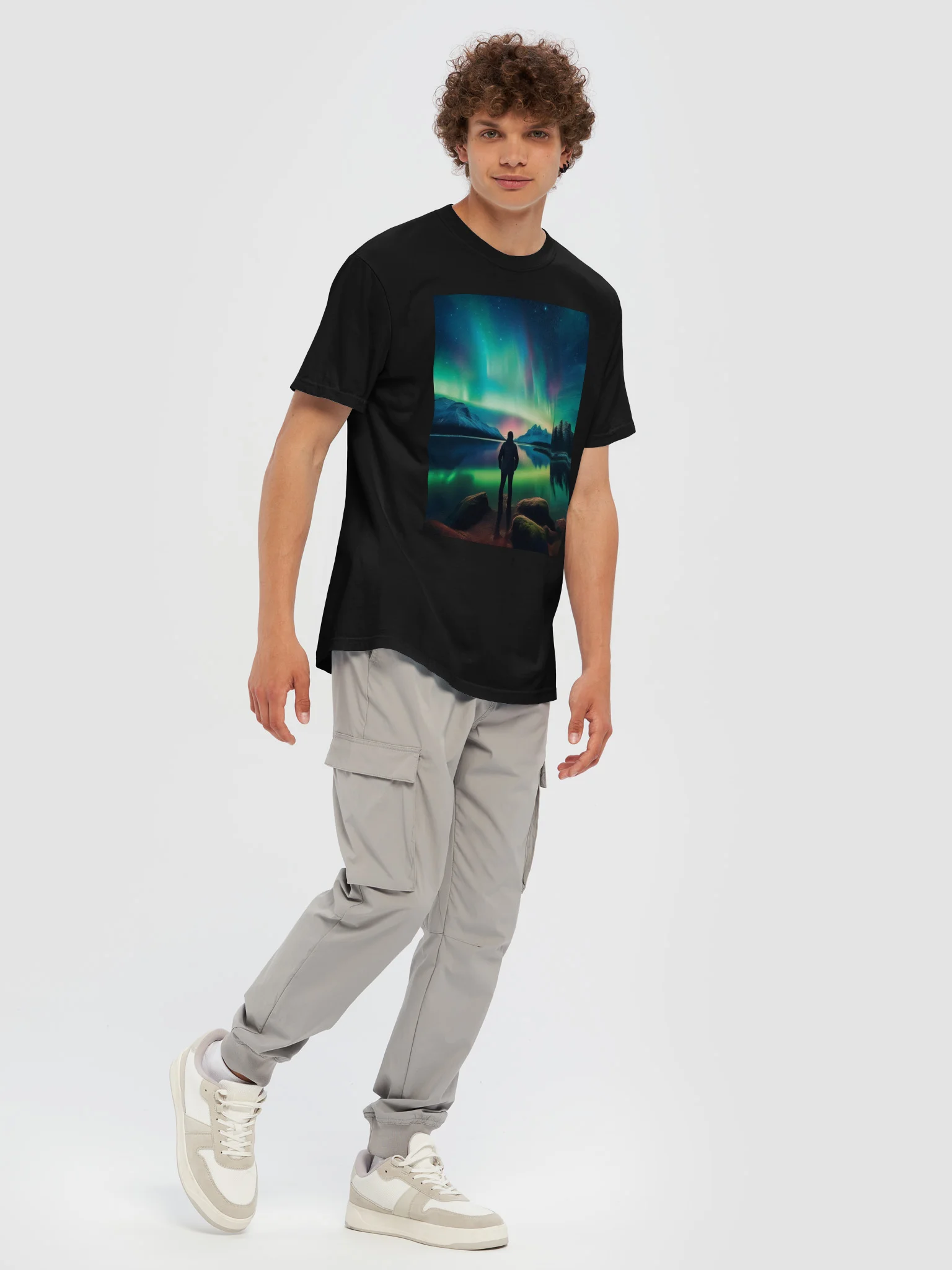 Aurora Lake Nightscape Tee product image (7)