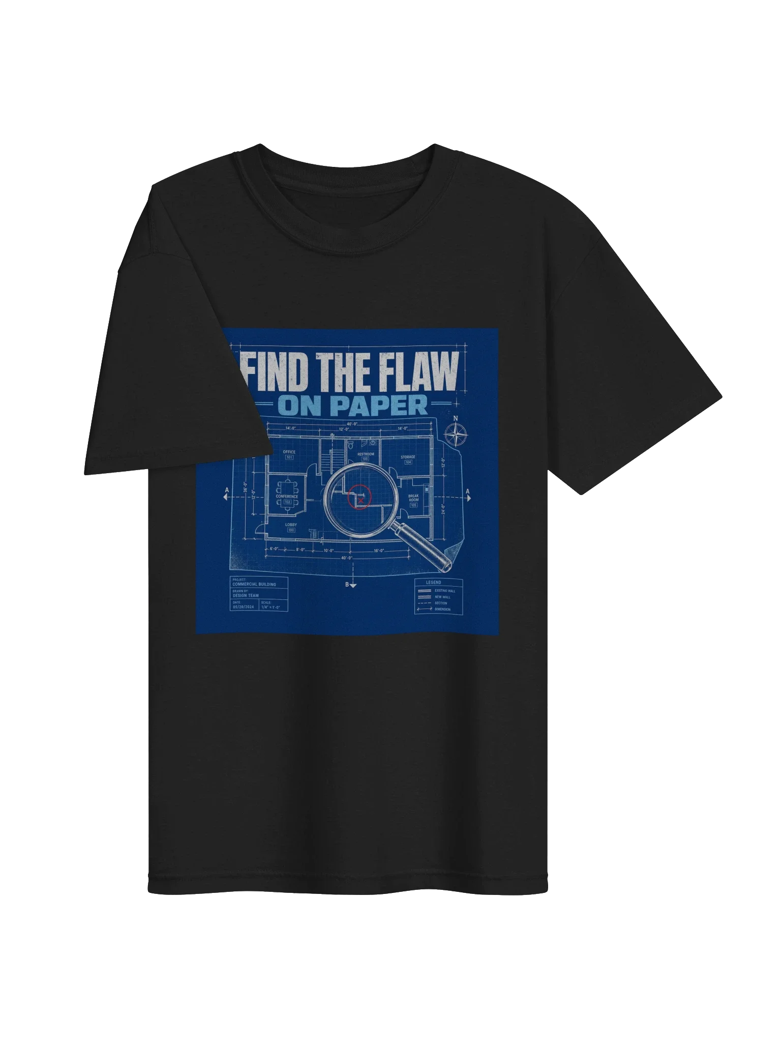 Find The Flaw On Paper Tee — view 3