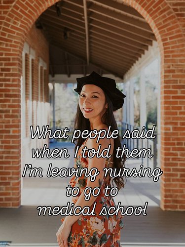 What I’ve heard over the years from coworkers, friends, family and basically anyone who knew I was a nurse going to get my me...