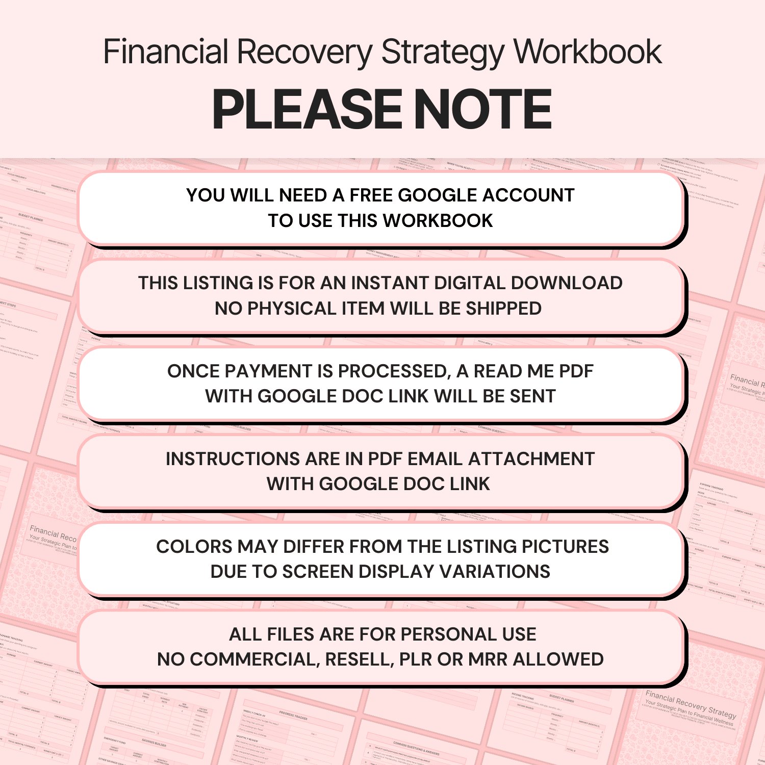 Financial Recovery Strategy - Google Docs product image (9)