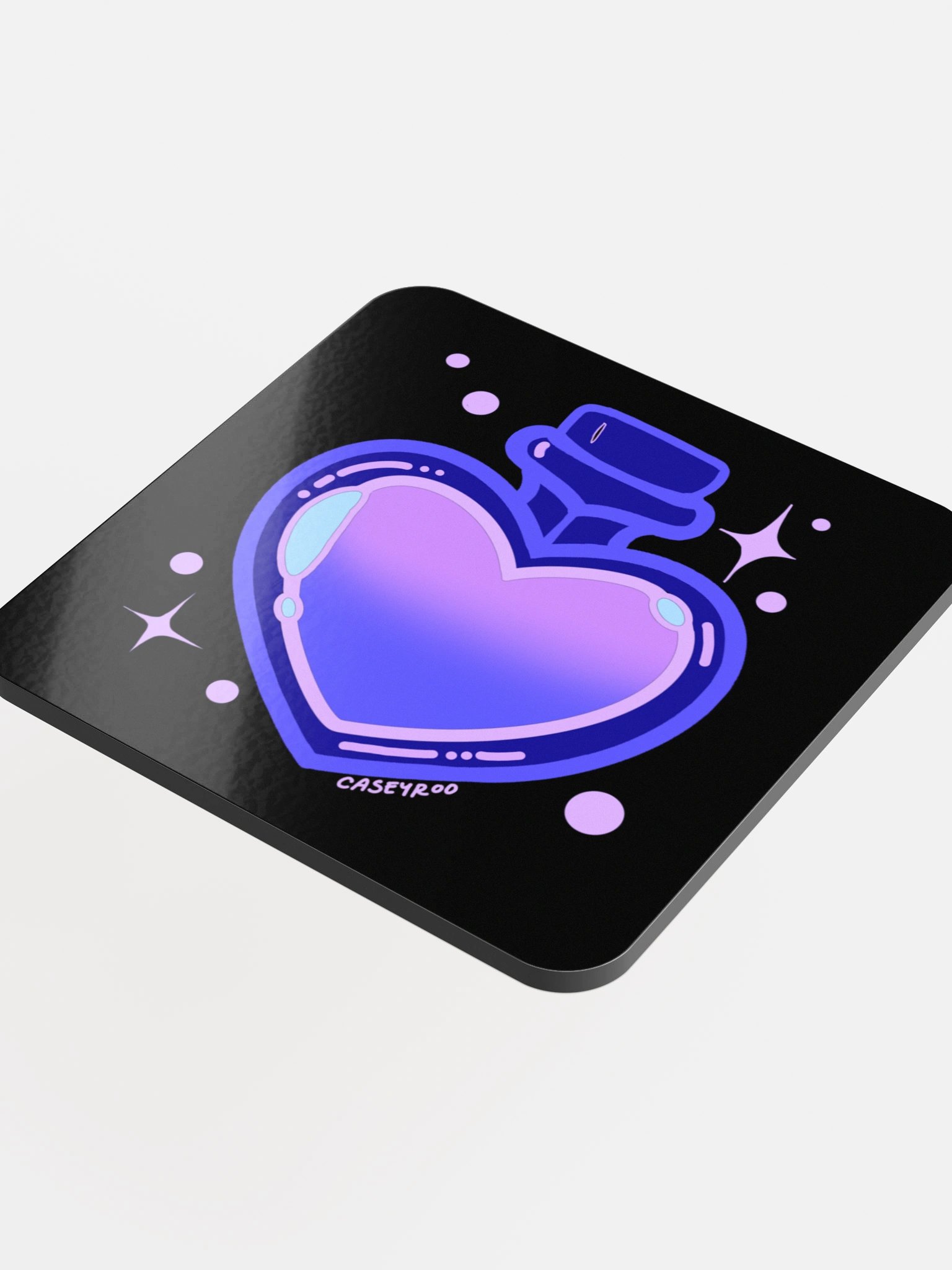 Blue Potion Heart Coaster product image (4)